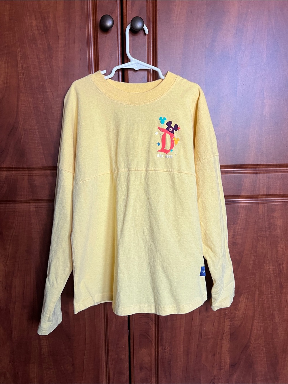 Disney Disneyland Resort Play in Parks Yellow Spirit Jersey: Size L (11/12)